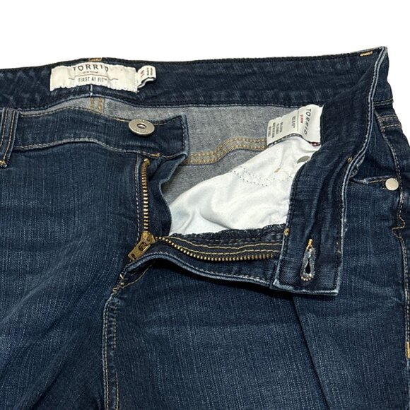 Women's Blue Denim Shorts - Picture 2 of 5